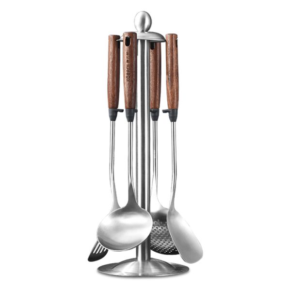 胡桃木系列不锈钢铲勺