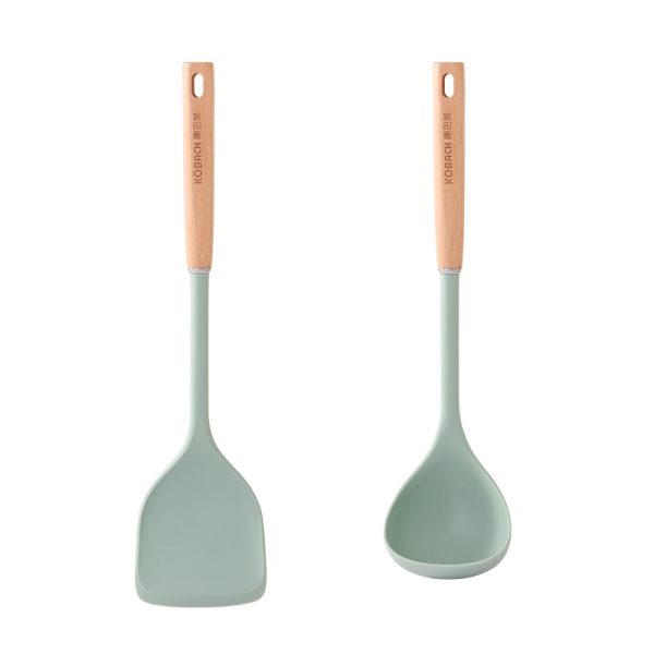 净厨防烫系列榉木硅胶铲勺